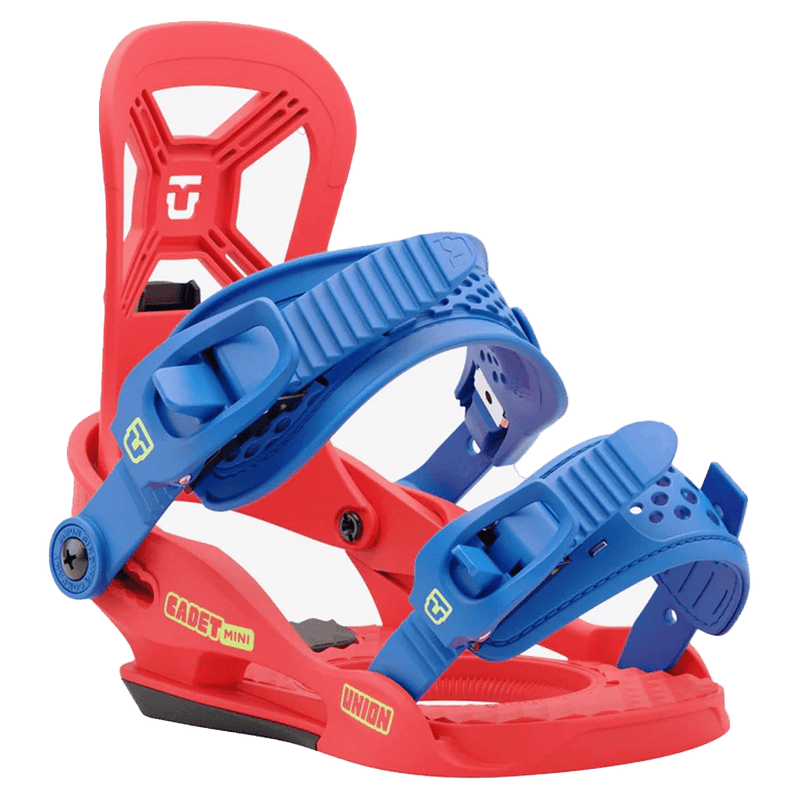 Union Cadet Mini Snowboard Binding - Kids Red Strap View