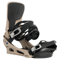 Main view of the Burton Cartel Bindings in Summit Taupe colourway, mens/unisex's model