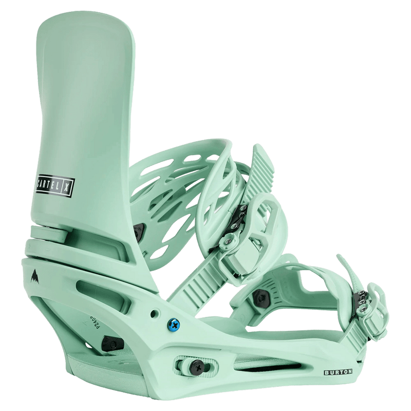 Mint Green Burton Cartel X Snowboard Bindings