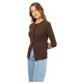 Button Up Long Sleeve Tee - Womens