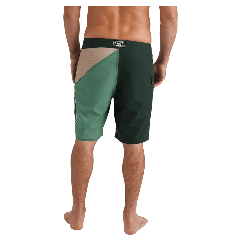 Back view of the Volcom Vee Bee Mod Short in Scarab colourway, men's model