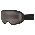 Main view of the Carve First Tracks Goggles in Black, Grey lens, unisex model