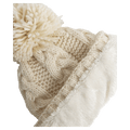 Inside Front view of the Billabong Cozy Up Beanie - Womens in White Cap