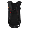 Back view of the Dakine Heli Pro 20L Backpack in BLACK VINTAGE CAMO colourway, unisex's model