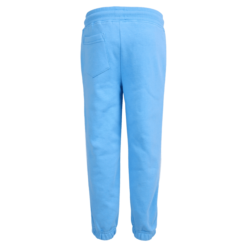 Back view of the Eve Girl Sport Club Track Pant in Blue colourway, toddler's model
