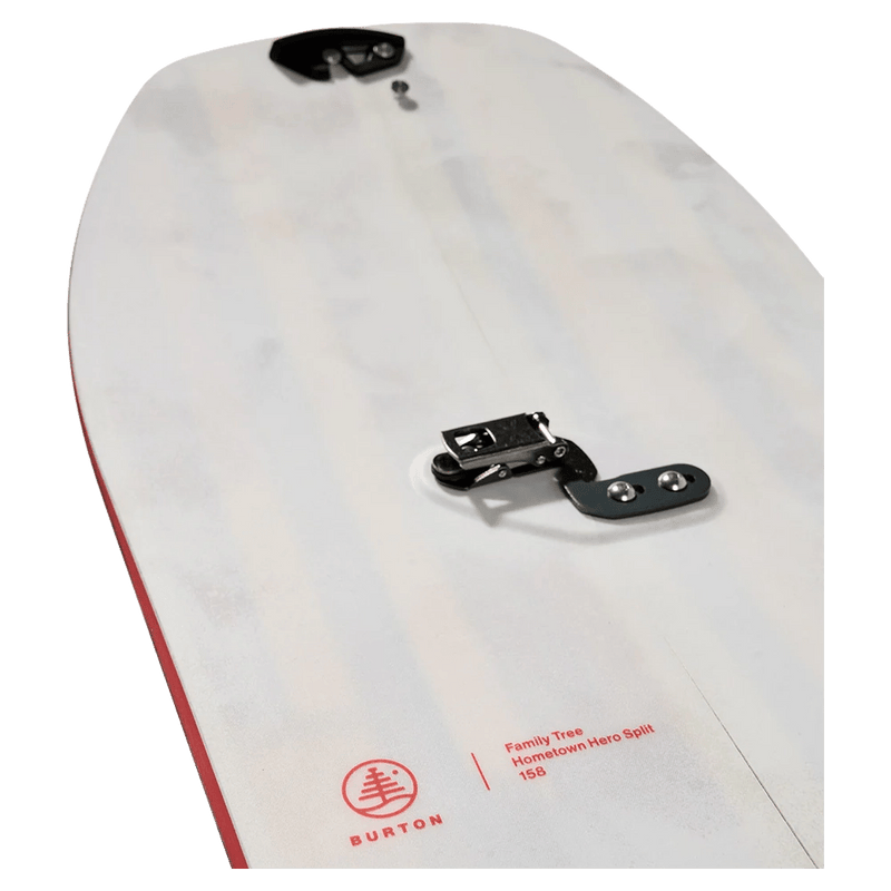 Nose view of the Burton High Fidelity Black and White Splitboard,  26/27 unisex's model