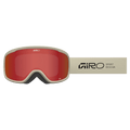 Strap view of the Giro Cruz Goggles in Stacked Stone, Amber Scarlett lens, unisex model