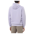 Back view of the Salomon 2026 Logo Hoodie in Cosmic Sky colourway, unisex's model.