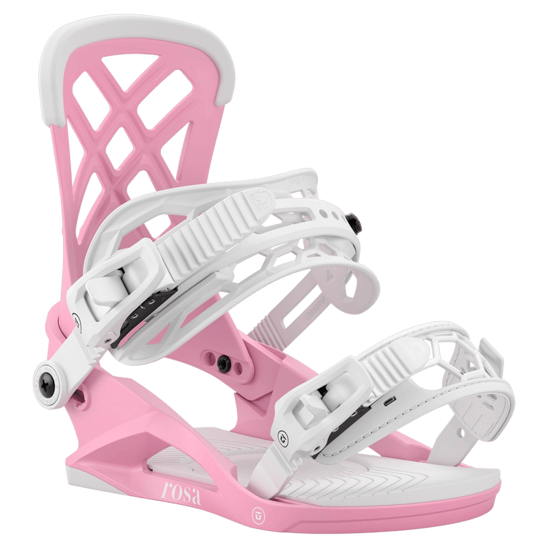 Union Rosa Snowboard Bindings - Womens strap view Pink