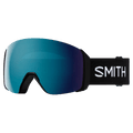 Main view of the Smith 4D MAG XL Goggles in Black, Sun Blue Mirror lens, unisex model