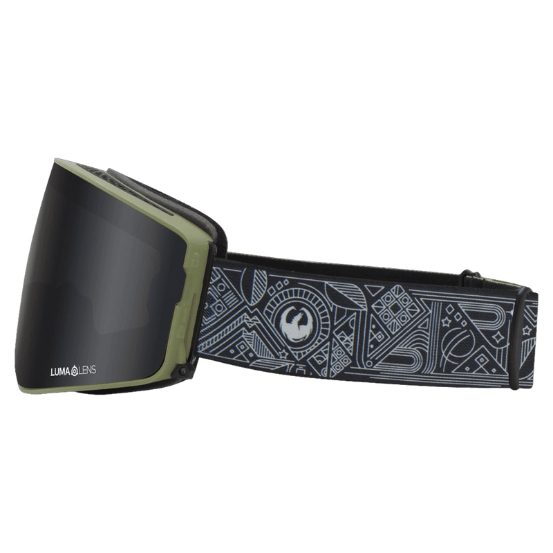 Side view of Dragon PXV2 Low Bridge Goggle, Gigi ruf