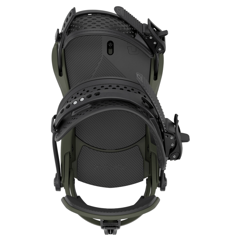 Army Green Union Force Snowboard Binding birdseye view