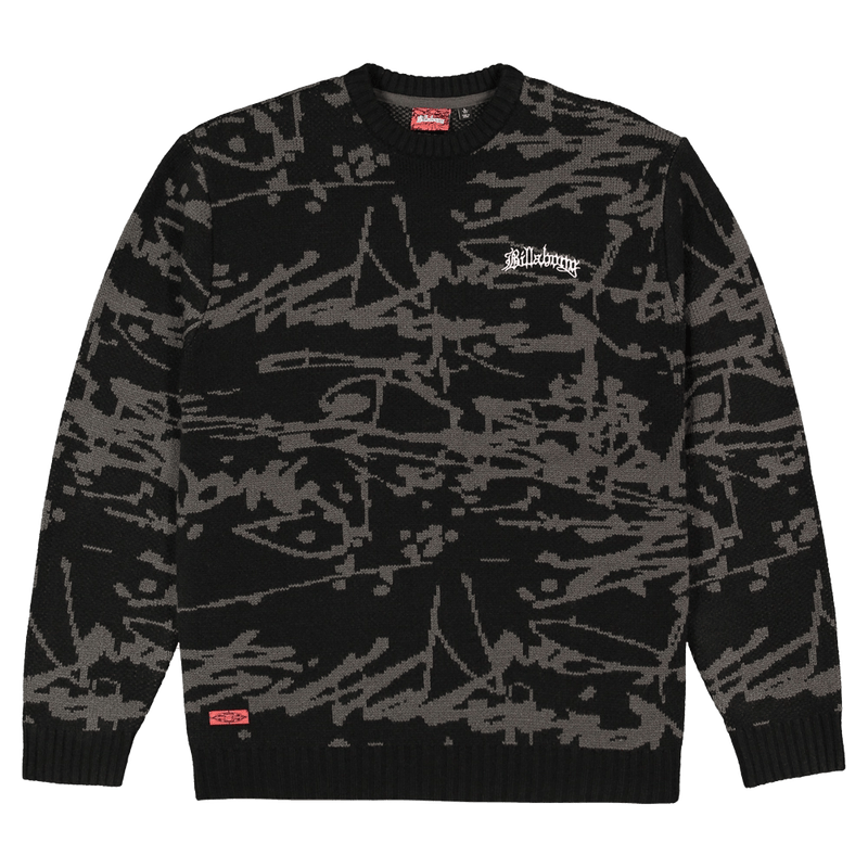 Front view of the Billabong Immortal Sweater in Black