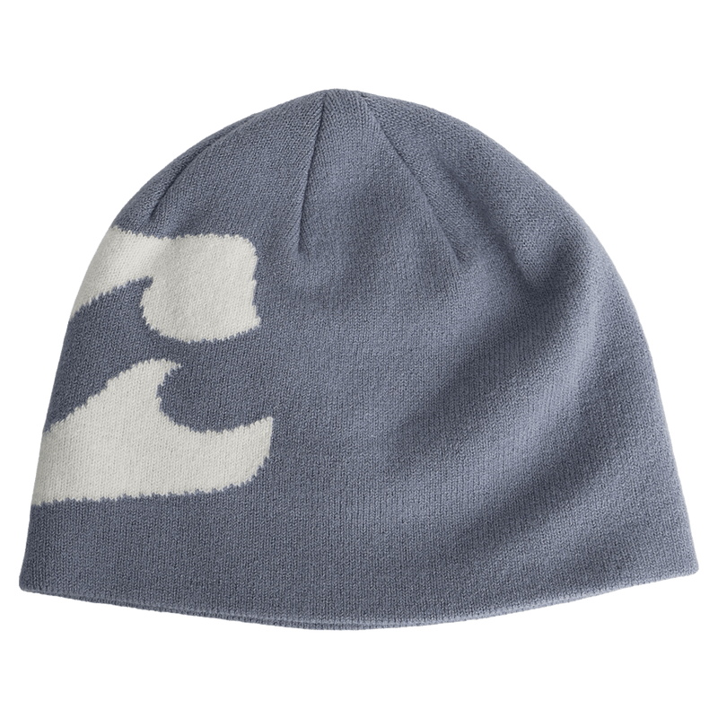 Front view of women wearing the Billabong Cool Times Beanie - Womens in Low Tide