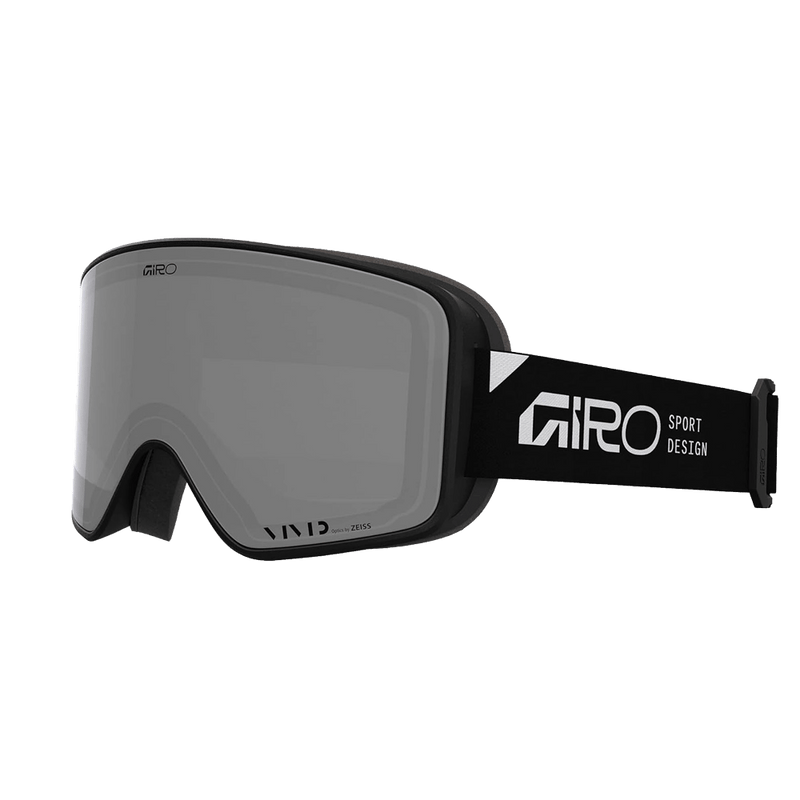 Main view of the Giro Method II Goggles in Stacked Black, Onyx lens, unisex model