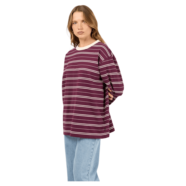 Stripe Long Sleeve Tee - Womens