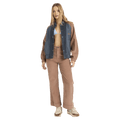 Front view of women wearing the Billabong OG Real Jacket - Womens in Stormy
