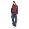 Front view of women wearing the Billabong Easy Waves Hoodie - Womens in Deep Red