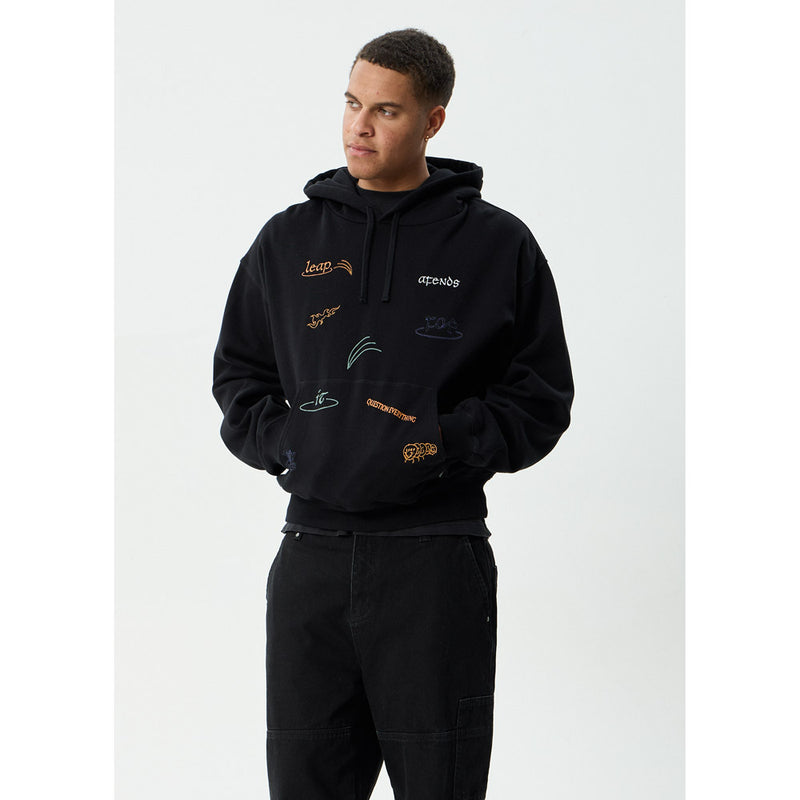 Afends Leap Recycled Boxy Pull On Hoodie