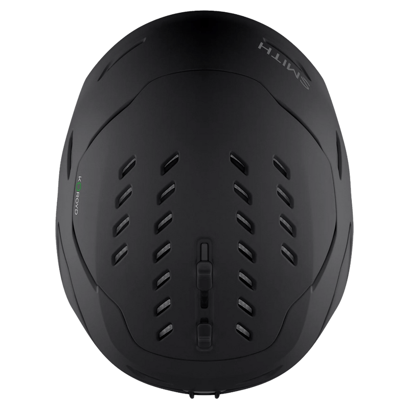 Top view of the Smith Vantage 2 MIPS Helmet in Matte Black colourway, unisex's model