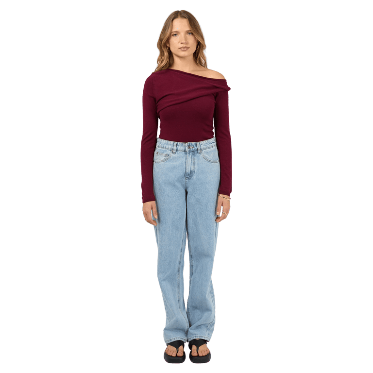 Ashton Knit Layered L/S Top - Womens