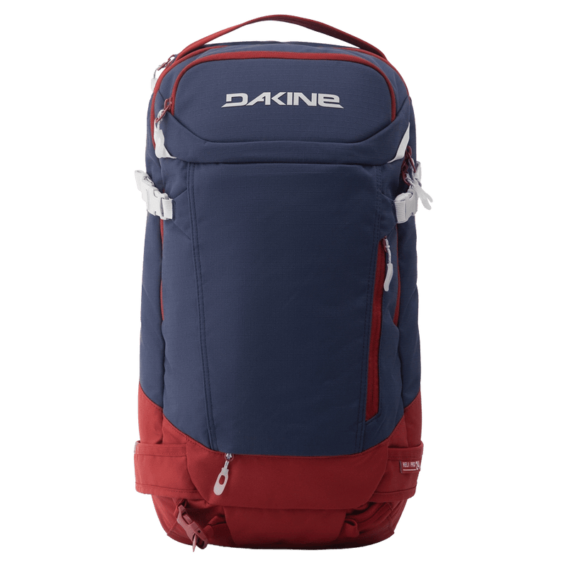Front view of the Dakine Heli Pro 24L Backpack in NAVAL ACADEMY colourway, unisex's model