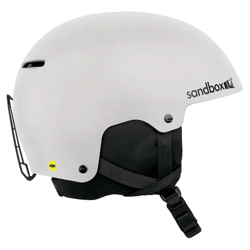 Main view of the Sanbox Icon Snow Mips Helmet in White colourway, unisex's model