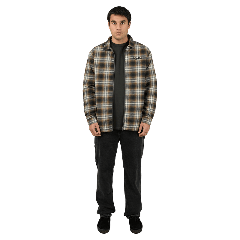 Full-body view of the St Goliath Floyd Shaket in Multicoloured colourway, men's model