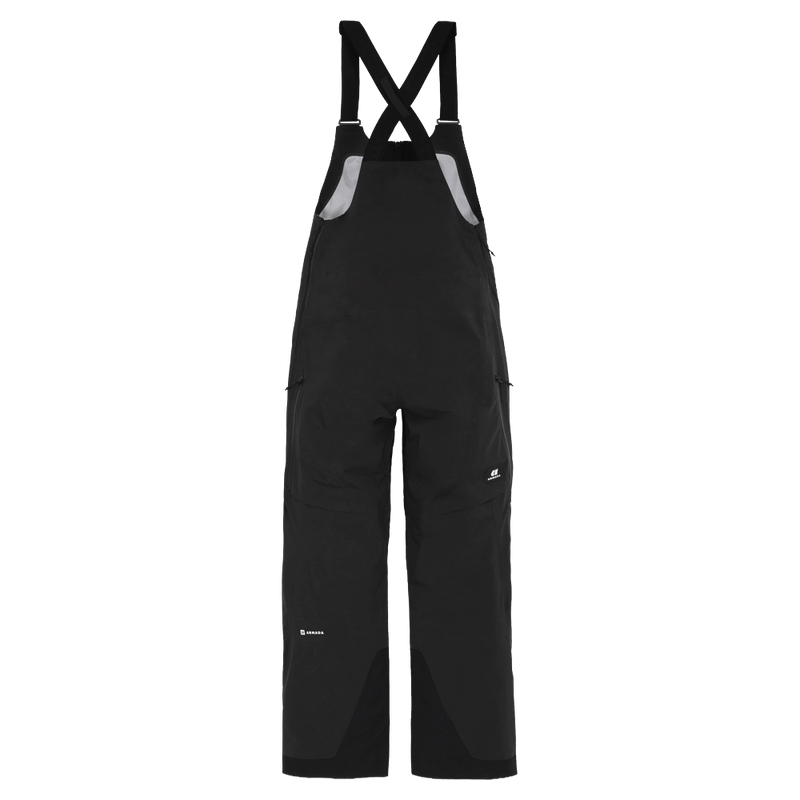 Back view of the Armada Rayleigh 3L Bib in Black colourway, women's model