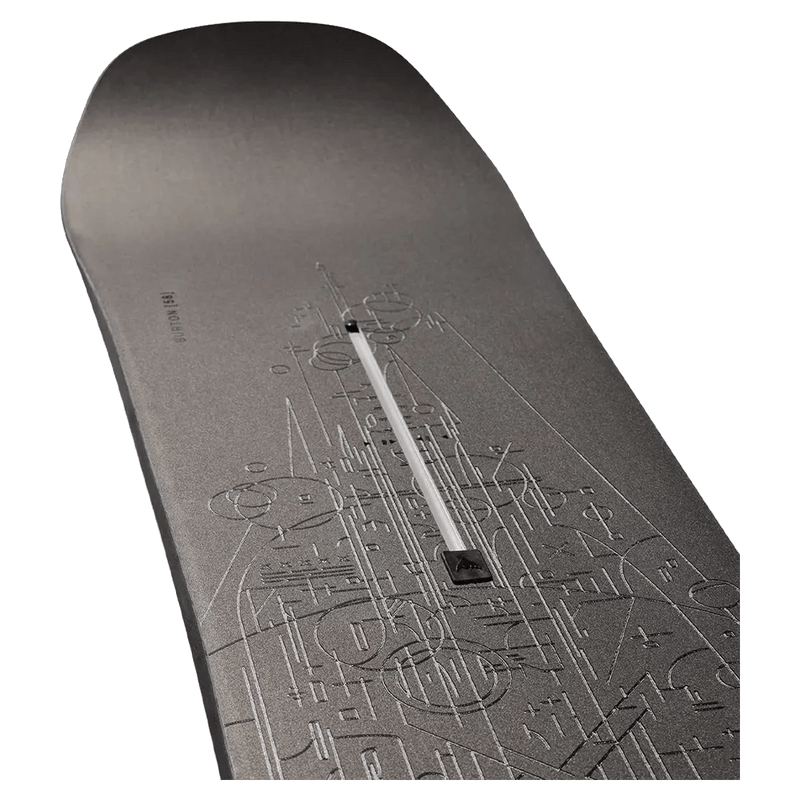 Nose view of the Burton Custom X Etched Snowboard,  26/27 men's model