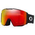 Main view of the Oakley Line Miner Pro XL Goggles in Black, Prizm Torch and Iced lens, unisex model