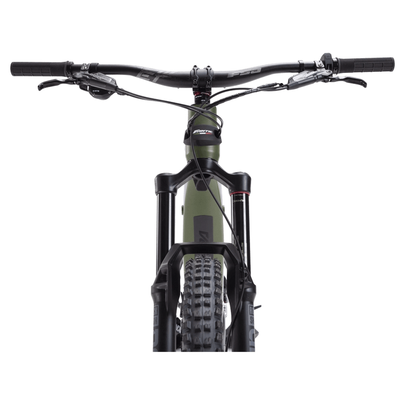 front view of the Fantic 2022 XEF 1.8 Sport E-bik in Sage Green colourway, unisex model