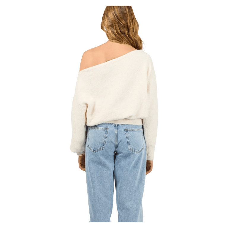 Off Shoulder Knit Jumper - Womens
