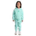 Full-body view of the Eve Girl Sport Club Hoodie in Mint colourway, toddler's model