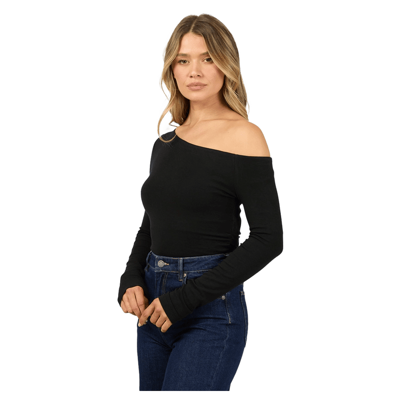 All About Eve Kylie Off Shoulder L/S Top - Womens