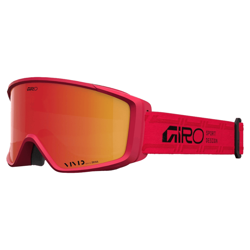 Main view of the Giro Index 2.0 Goggles in Stacked Red, Ember lens, unisex model