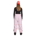 Back view of woman wearing the Rojo Nine Oh Ski Pants - Womens in Pink-a-boo.