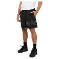 Front view of the St Goliath Hyperlink Shorts in Black colourway, men's model