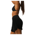 Close view of the Rip Curl Premium Surf Shorts in Black colourway, women's model