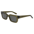 Main view of the Dragon Ezra Sunglasses in Shiy Sap Crystal colourway, unisex's model