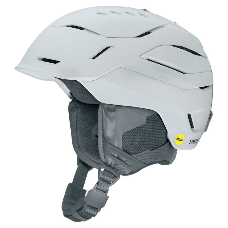 Main view of the Smith Vantage 2 MIPS Helmet in Matte White colourway, unisex's model