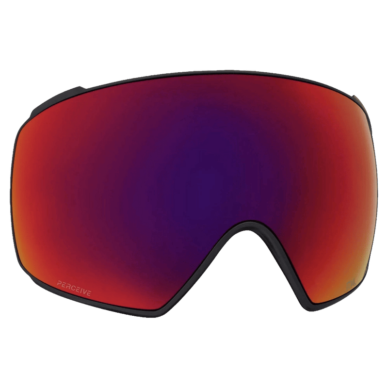 Main view of the Anon M4S Toric Lens in PERCEIVE SUN RED colourway, unisex's model