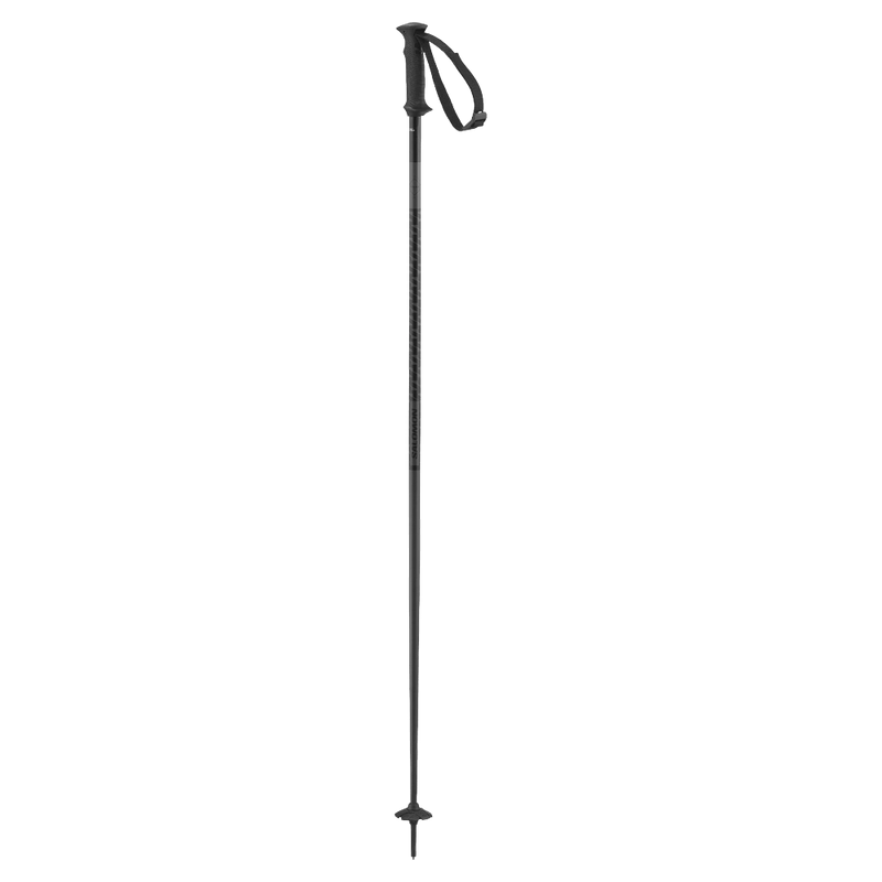 Full view of the SALOMON Steep Access Black Poles,  26/27 Unisex's model
