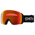 Main view of the Smith 4D MAG XL Goggles in Black, Everyday Red Mirror lens, unisex model