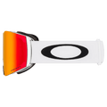 Side view of the Oakley Fall Line XL Goggles in Matte White, Prizm Torch lens, unisex model