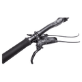 Handlebar view of the Fantic 2022 XEF 1.8 Sport E-bik in Sage Green colourway, unisex model