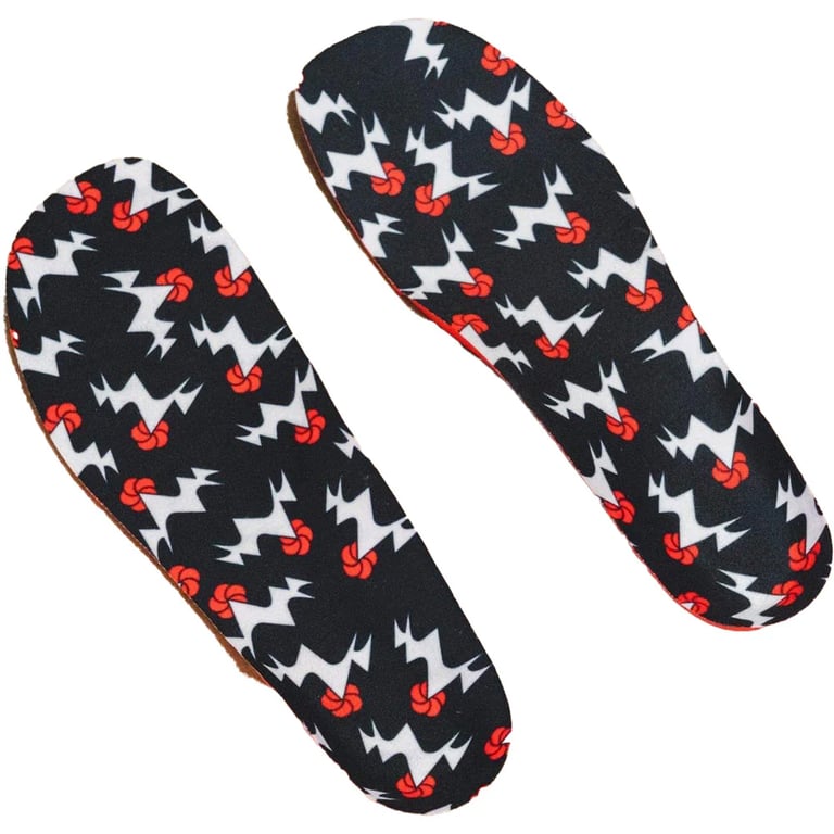 Top view of the Sidas Foam Met Pads in Multi colourway, unisex model