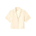 Silky S/S Jacquard Button Down Shirt - Womens