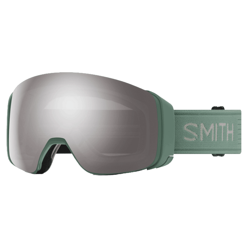 Main view of the Smith 4D MAG Goggles in Cactus, Sun Platinum Mirrro lens, unisex model