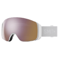 Main view of the Smith 4D MAG Goggles in White Vapor, Everyday Rose Gold Mirror lens, unisex model